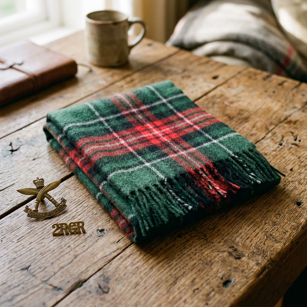 Gurkha Museum Tartan Wool Scarf